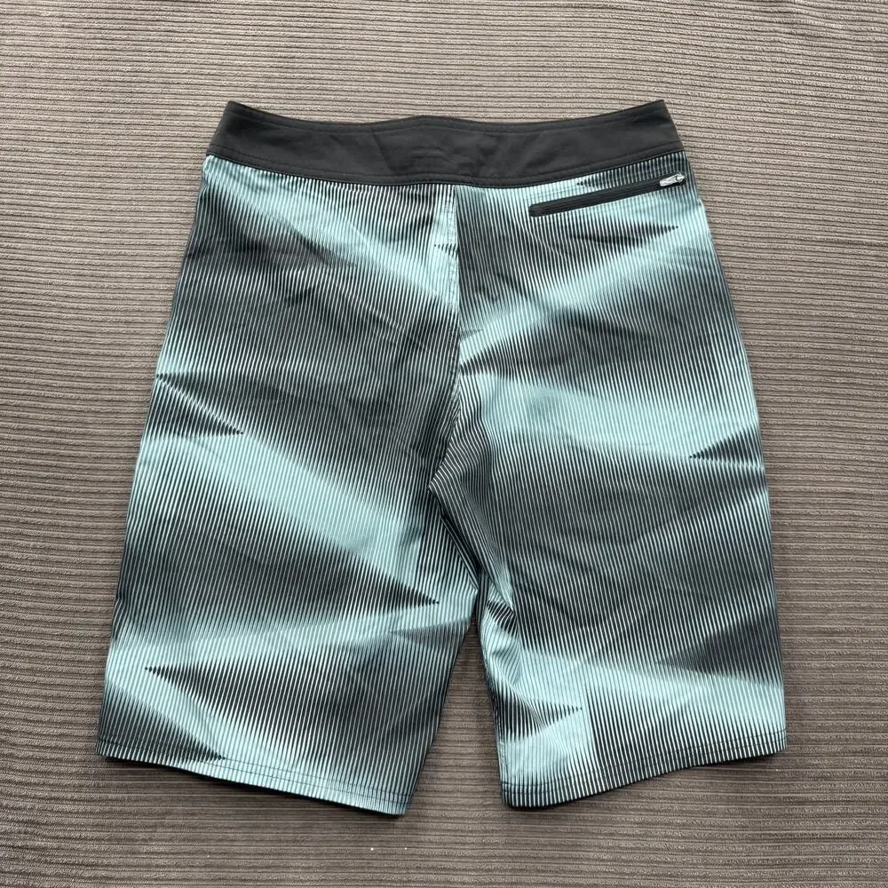 Nike Board Shorts Mens 30 Swim Trunks Stripe‎ Drawstring Pocket NESS7459
